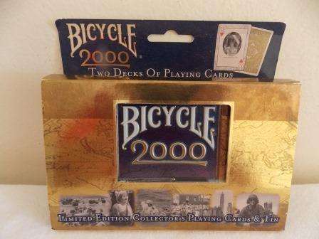BICYCLE 2000 LIMITED EDITION COLLECTOR'S PLAY CARDS IN TIN