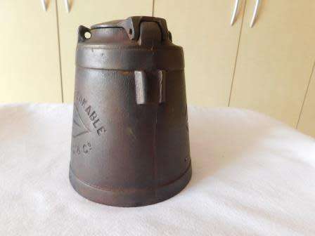 A.C. WELLS & CO UNBREAKABLE STRENGTH & DURABILITY NO 18 CAST IRON OIL/FLARE LAMP