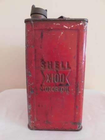 SAE 30 SHELL X100 MOTOR OIL 2 GALL CAN
