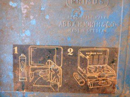 PRIMUS 2050 ONE BURNER CAMPING STOVE MADE IN SWEDEN