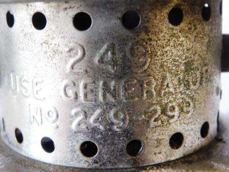 COLEMAN 249 - 299 LAMP MARKED 64 AT BOTTOM