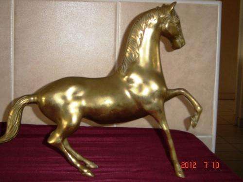 BRASS HORSE IN EXCELLENT CONDITION HEIGHT 31cm