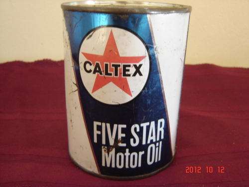 CALTEX FIVE STAR MOTOR OIL SAE 30 500ML UNOPENED