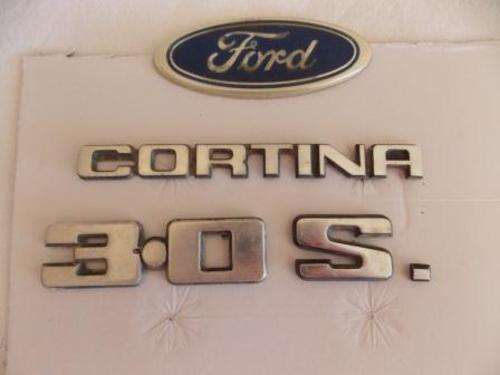 FORD CORTINA 3.0 S BOOT BADGE