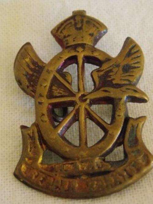 SA UNION DEFENCE FORCE RAILWAY BADGE WWII