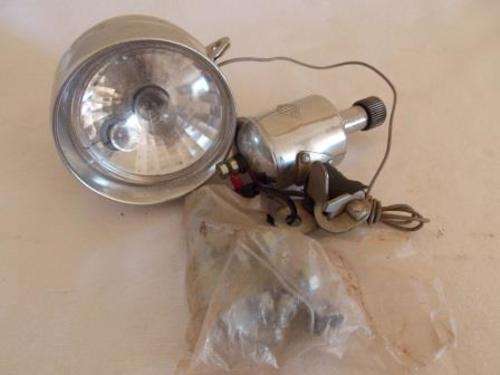 MILLER BICYCLE LIGHT WITH DYNAMO AND MOUNTING BRACKETS