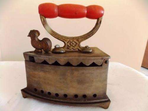 IRON HEATED WITH HOT COALS - TRIVET INCLUDED