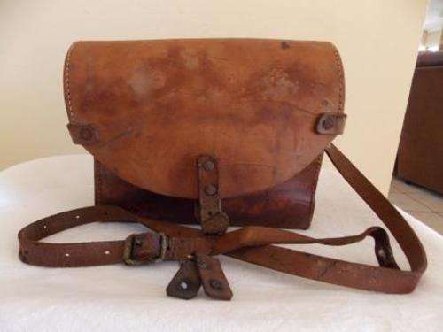 VERY OLD GENUINE LEATHER HANDBAG