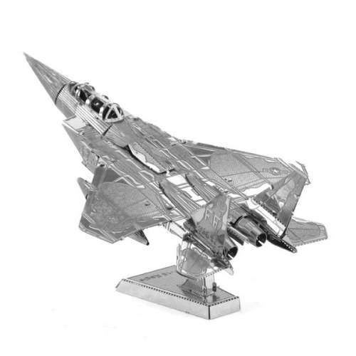 * Local Stock* DIY 3D Puzzle Stainless Steel Assembled Model F-15 Eagle Silver Color