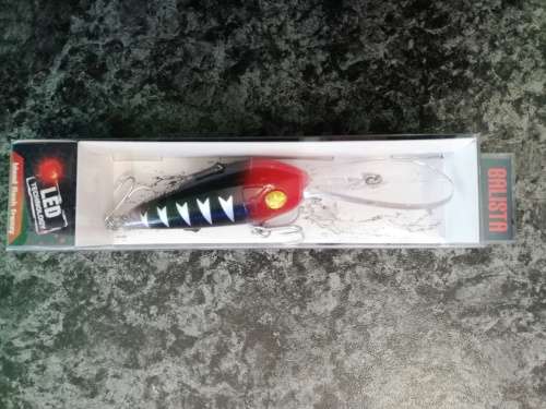 Balista Smoke 80 Red (Glass Black) LED  Fishing Lure / Bait