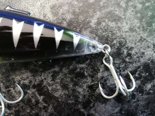 Balista Smoke 80 Red (Glass Black) LED  Fishing Lure / Bait