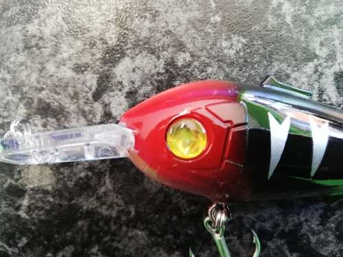 Balista Smoke 80 Red (Glass Black) LED  Fishing Lure / Bait
