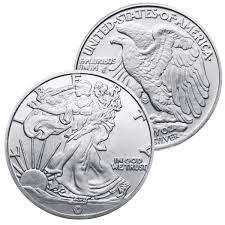 ### 1/10 oz Silver Walking Liberty Round 99.9% ###