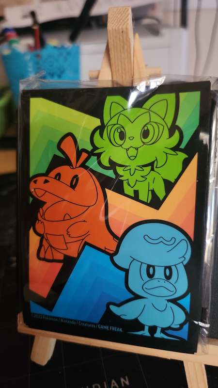 Pokemon card sleeved- paldea evolved