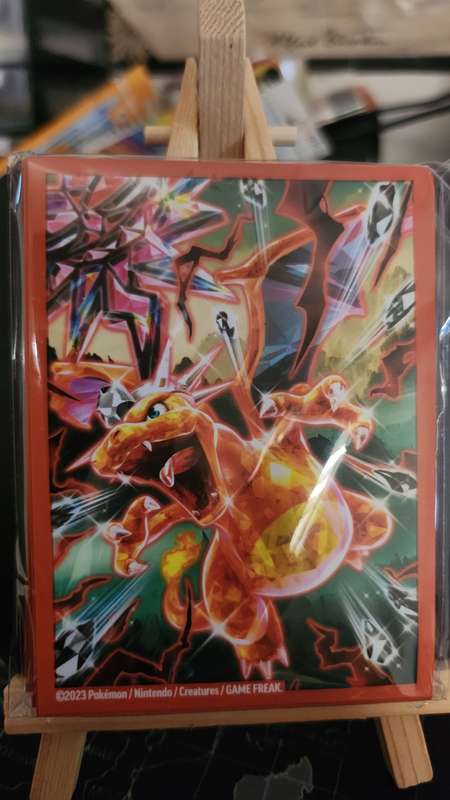 Pokemon card sleeved- Charizard