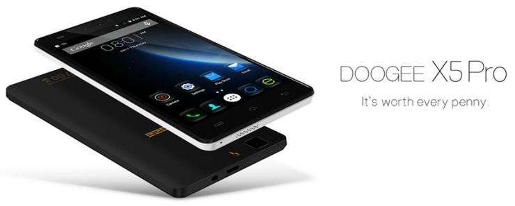 5.0 inch DOOGEE X5 Pro Android 5.1 4G Smartphone MTK6735 64bit Quad Core 2GB RAM 16GB ROM OTG OTA Bl
