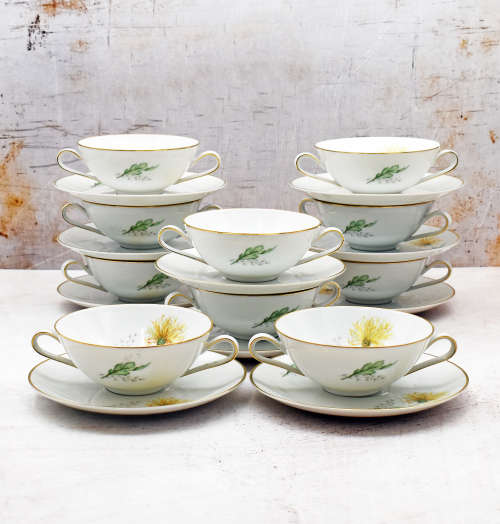 Hutschenreuther Cream Soup Bowl Set
