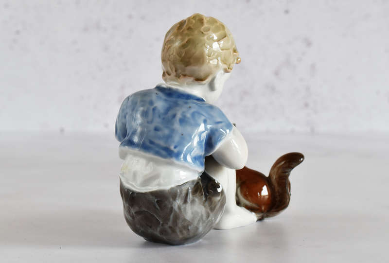 Rosenthal Germany Porcelain Figurine - Boy with Squirrel #1663