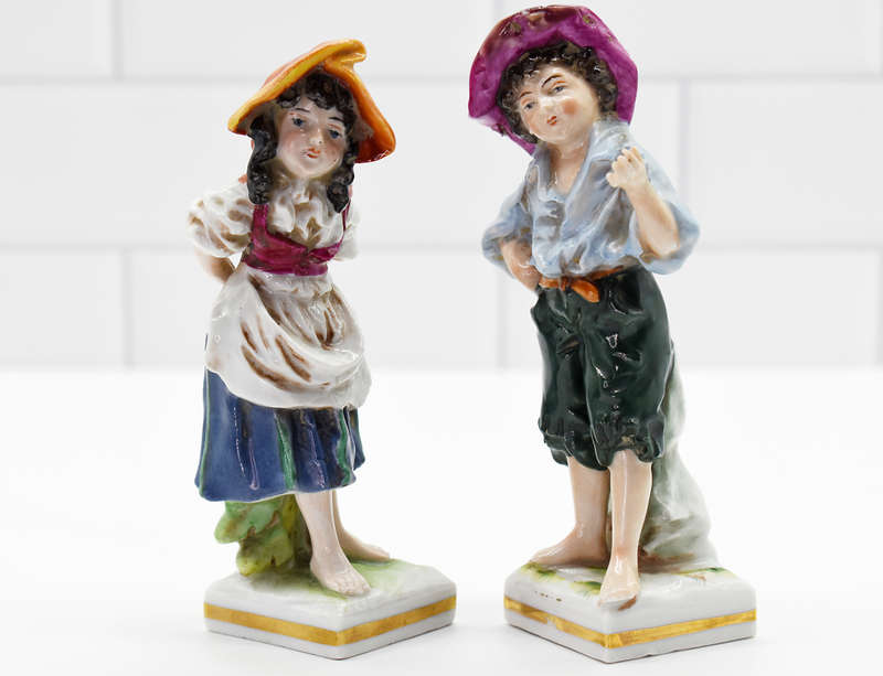 Lovely Pair of Ernst Bohne Söhne (Germany) porcelain.