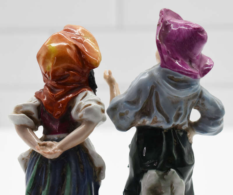 Lovely Pair of Ernst Bohne Söhne (Germany) porcelain.
