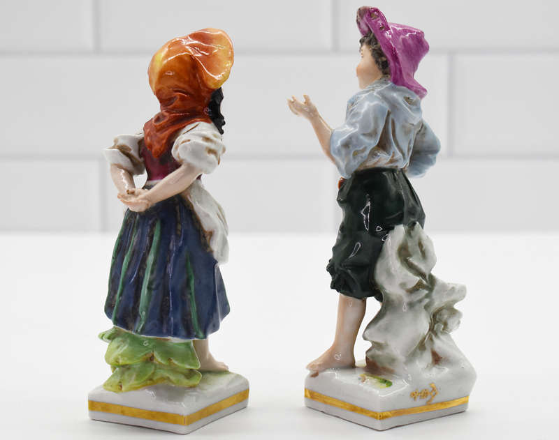 Lovely Pair of Ernst Bohne Söhne (Germany) porcelain.