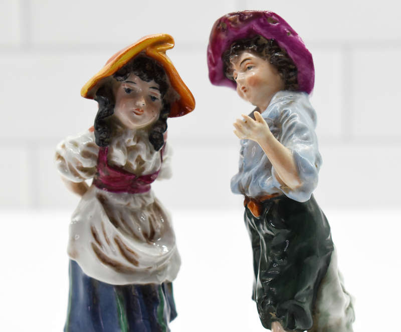 Lovely Pair of Ernst Bohne Söhne (Germany) porcelain.