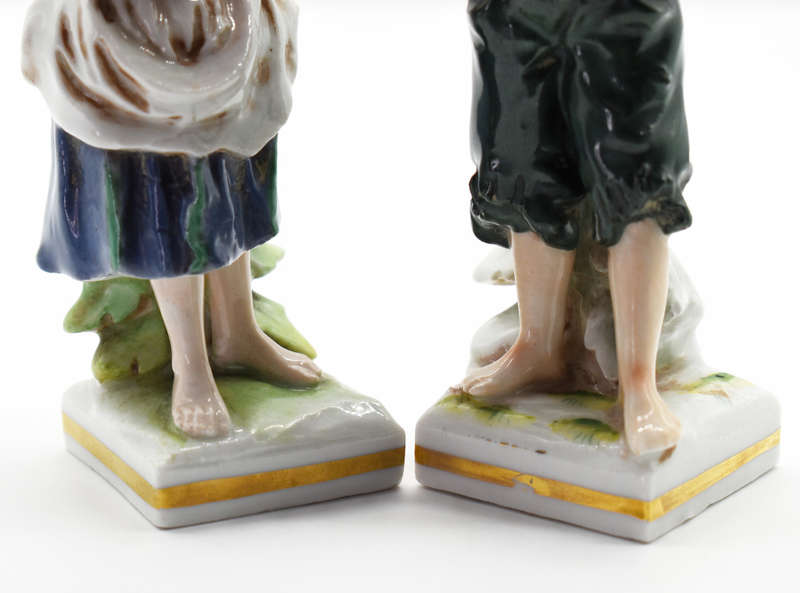 Lovely Pair of Ernst Bohne Söhne (Germany) porcelain.