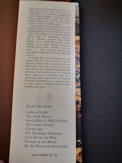 Diamonds and Clay: The Story of the Cullinan Group of Companies 1902-1977 by A.P. Cartwright