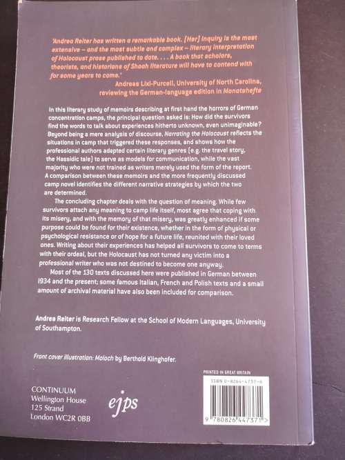 Narrating the Holocaust by Andrea Reiter