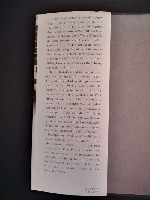Hitler`s Pope: The Secret History of Pius XII by Johm Cornwell