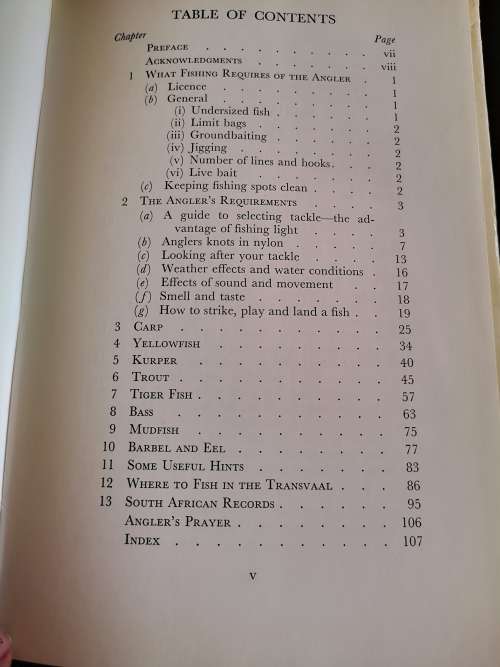 Techniques of Fresh Water Fishing in South Africa by P. Hendley and M.G. Solomon