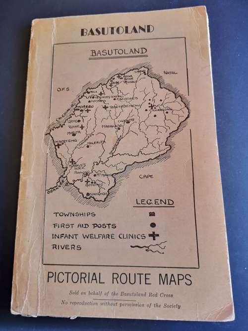 BASUTOLAND : PICTORIAL ROUTE MAPS ```SCARCE```