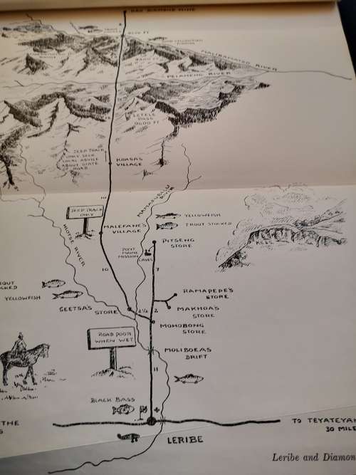 BASUTOLAND : PICTORIAL ROUTE MAPS ```SCARCE```
