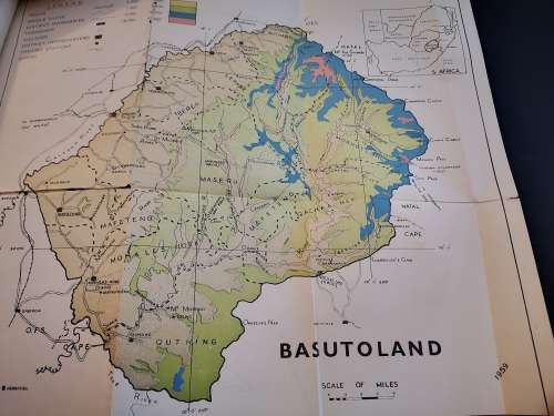 BASUTOLAND : PICTORIAL ROUTE MAPS ```SCARCE```