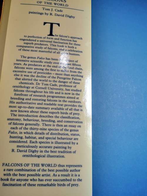 The Falcons of the World by Tom J Cade and R David Digby