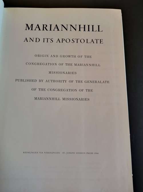 Mariannhill and its Apostolate