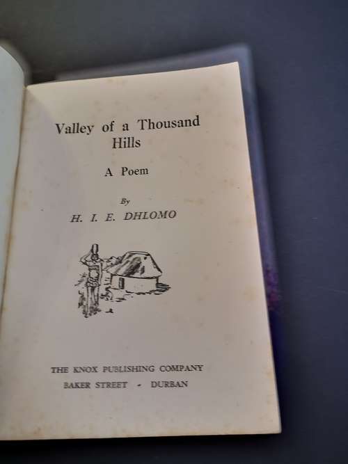 Valley of a Thousand Hills by H.I.E Dhlomo ``SCARCE IST EDITION``