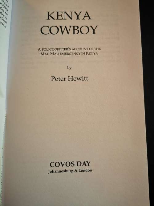 Kenya Cowboy by Peter Hewitt
