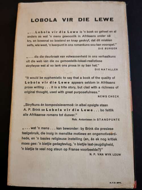 Lobola vir die Lewe by Andre P. Brink