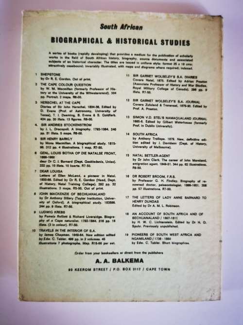 Irish Settlers to the Cape: A History of the Clanwilliam1820 Settlers  by Graham Brian Dickson