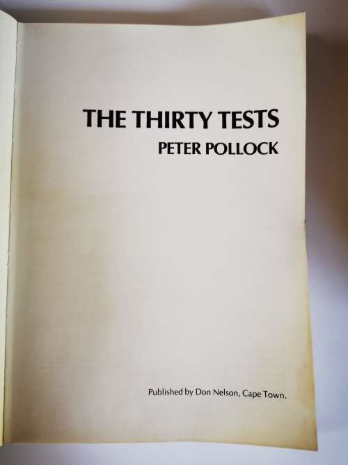 The Thirty Tests by Peter Pollock