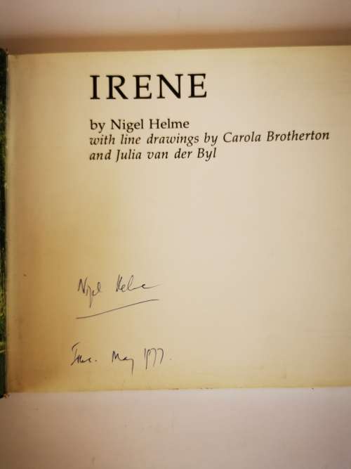 Irene by Nigel Helme ```SIGNED```