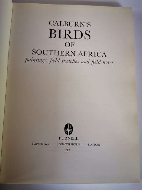 Calburn`s Birds of Southern Africa by Simon Calburn