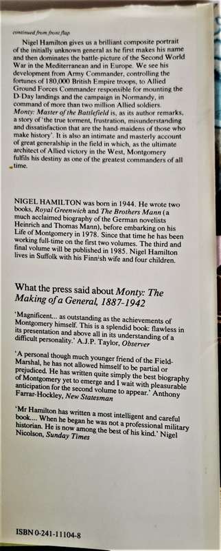 Monty Master of the Battlefield 1942-1944 by Nigel Hamilton