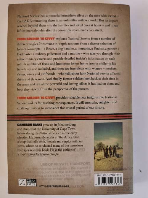 From Soldier to Civvy, Reflections on National Service by Cameron Blake