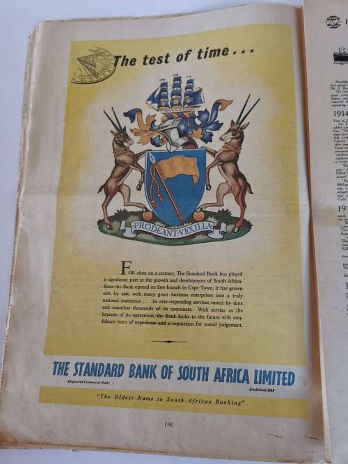 THE CAPE ARGUS CENTENARY SUPPLEMENT 1857-1957