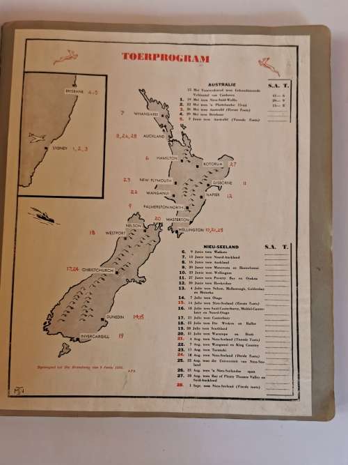 DIE BRANDWAG SE RUGBY-ALBUM: SPRINGBOK TOER 1956