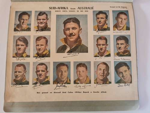 DIE BRANDWAG SE RUGBY-ALBUM: SPRINGBOK TOER 1956