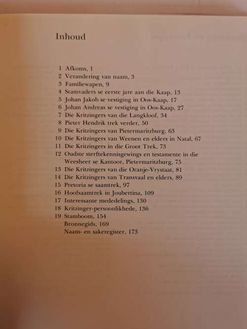 Gedenkboek oor die Familie Kritzinger by S. J. Kritzinger (ed)