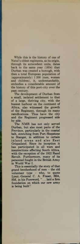 The Official Natal Mounted Rifles History by Eric Goetzsche